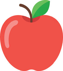 red apple vector illustration
