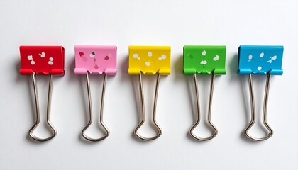 colorful paper clips