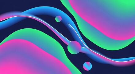 A vibrant abstract background featuring flowing, colorful shapes in shades of blue, green, and pink, creating a dynamic and modern design with a sense of movement and energy