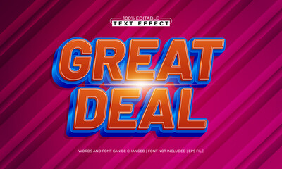 great deal editable text effect