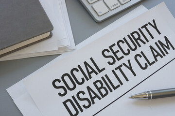 Social Security Disability Claim is shown on the business photo using the text