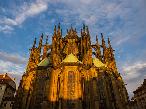 St. Vitus Cathedral, Prague Castle, Prague, Czechia, EU.