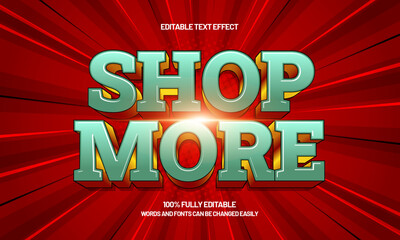 shop more editable text effect