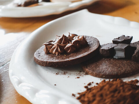 A chocolate biscuit to perfectly pair with a tea on an effortless afternoon with family