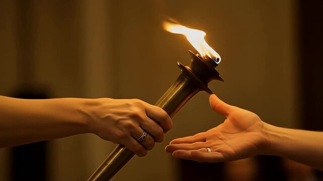 Passing the Torch Symbol of Legacy and Tradition