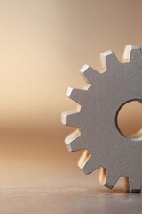 Industrial gear plate close-up macro photography studio setting textured background mechanical concept