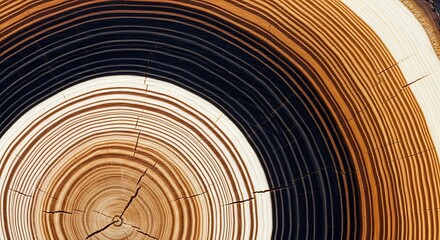 Aged beauty wood grain showcasing the life rings and a rustic texture conveying nature's time capsule
