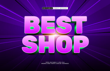 best shop editable text effect