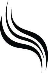 Abstract swirls flowing lines articulated design motion dynamic shape organic curve elegant simplicity vector