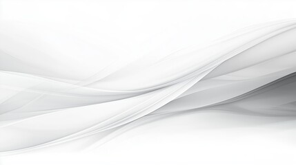 Fototapeta premium Abstract white and gray flowing lines background