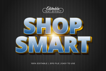 shop smart editable text effect