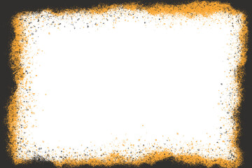 Orange and black frame, perfect for luxury designs, holiday decorations, poster templates or invitation cards, perfect for Christmas, New Year or any luxury branding project.