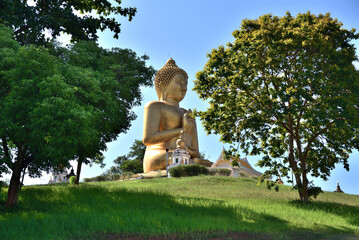 Phra Buddha Taksin Mingmongkol at Khao Kong Temple is the most famous landmark in Narathiwat,...