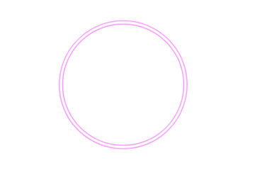 Pink circle graphic, glowing outline
