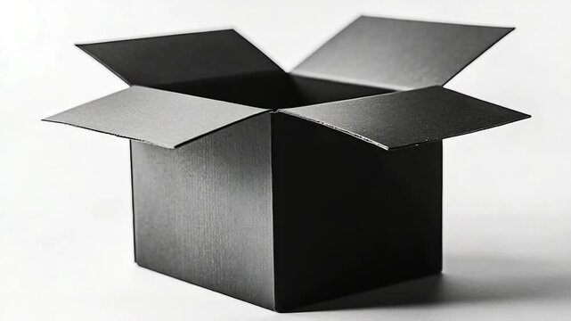 A simple design featuring a black open box on a white background, suitable for use in product demos or as a placeholder image