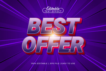 best offer editable text effect