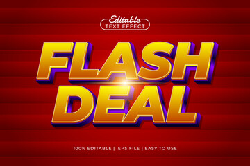 flash deal editable text effect