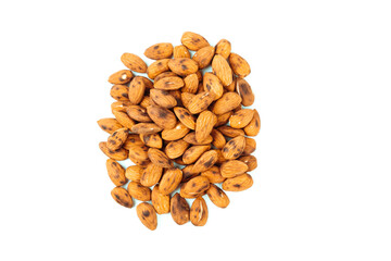 Roasted almonds close-up. A vegan superfood.