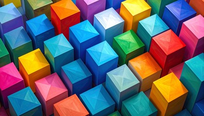 Obraz premium cube background