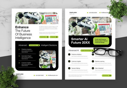 Green Black AI Flyer