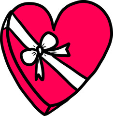 heart with ribbon