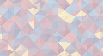 Obraz premium Pastel Geometric Abstract - Soft Triangles and Diamonds, Subtle Color Palette, Modern Design.