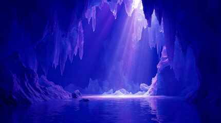 Magical Forest Path with Glowing Lights