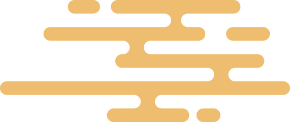 Asian cloud gold Chinese and Japanese style. Traditional oriental. Tribal pattern. China simple ornament background 