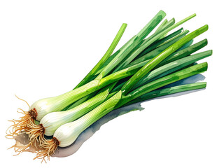 長ネギ　野菜　生成AI　