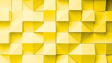 Stunning yellow geometric background creates dynamic modern texture with triangular pattern for graphic design projects