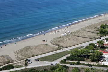 Marina di Ascea - Scorcio della spiaggia dal Sentiero degli Innamorati