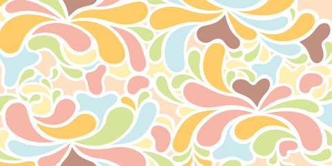 Seamless Pattern Floral for Digital, Print, vectors, shirts Water Pattern Seamless, Wavy Pattern, Pretty Colors, Vibrant Color