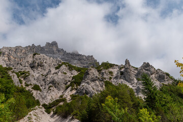 Wild alpine landscapes of the Wimbach Valley, Berchtesgaden Alps