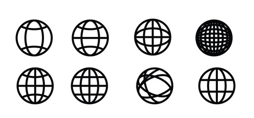 set of black icons isolated on white background on theme vector illustration