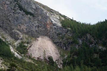 Rockfall area near Trisch&uuml;bel in the Wimbachgries, Berchtesgaden Alps