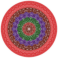 Signs and symbols. Circle pattern lotus or flower mandala art design. colorful, vintage, tradition, classic, dco, cycle, islamic, arabic, embroidery, bandana, Indian motifs, traditional, Turkish .