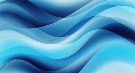 Obraz premium Abstract Blue Wave Background Design.