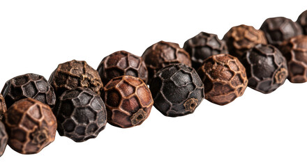 Black Peppercorns Closeup Macro Shot