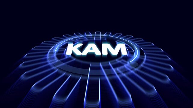 KAM Key account manager concept, strategic approach used by businesses to identify and prioritize their most important and valuable customer accounts. 