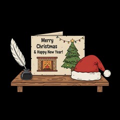 A set of Christmas picture