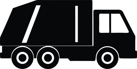 garbage truck symbol, sanitation service
