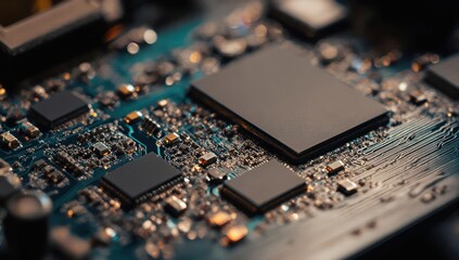 Close-up of intricate circuit board (1)