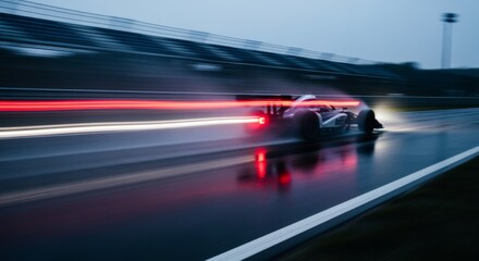 Abstract Essence of Speed and Rain