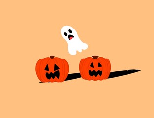 Background halloween cartoon style 