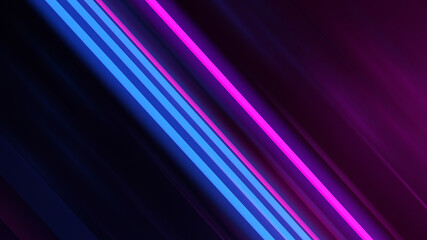 Dark abstract background with ultraviolet neon glow