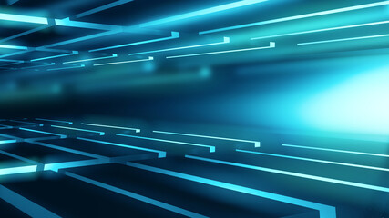 Dark abstract background with ultraviolet neon glow