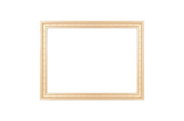 Blank wooden picture frame