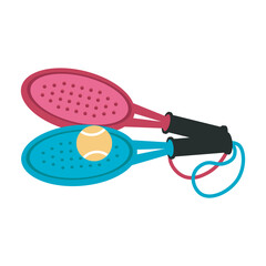 Paddle Tennis Racket Illustration