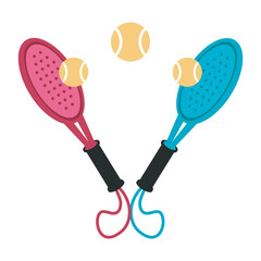 Paddle Tennis Racket Illustration