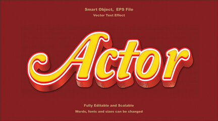 Actor Text Effect Cinematic, Bold & Stylish Typography Design.